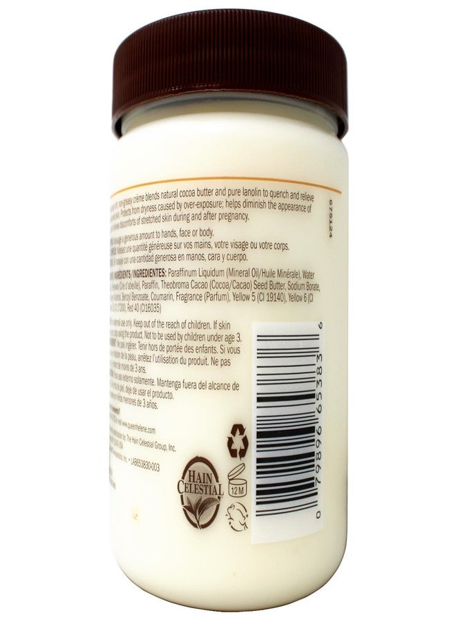 كوين هيلين مجموعة كوين هيلين لترطيب البشرة بزبدة الكاكاو، كريم للوجه والجسم 425 مل ومرطب شفاه بزبدة الكاكاو 100% 30 مل للبشرة الجافة والشفاه الجافة - Image 3